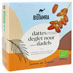 Dattes Deglet Nour fraîches avec noyau sur branche bio 500 g - Biotamra