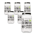 SET 6 x Olio di cocco vergine bio 1 l - Dieta-Alimentazione