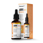 Vitamin Adek Junior pro děti kapky (300 Mcg + 10 Mcg + 4 Mg + 20 Mcg) bez lepku 30 ml