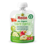 Purea Bio Goloso Tartarughina (mela-pera-yogurt) senza zuccheri aggiunti 85 g – Holle