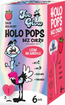 Holopops lízátko s malinovým hrdlem bez cukru (6ks) 36g - HOLOPOPS