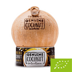 Noix de coco BIO avec une épingle et une paille (environ 0,45 kg)