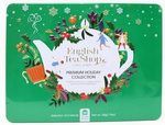Sada prémiových čajů Holiday Collection v ozdobné zelené BIO plechovce - 36 sáčků – English Tea Shop