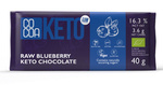 Czekolada keto z jagodami i olejem mct bez dodatku cukru BIO 40 g - Cocoa