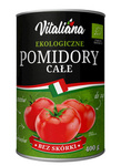 Pomidory całe bez skórki BIO 400 g - Vitaliana