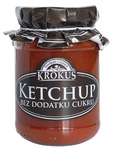 Ketchup bez dodatku cukrów bezglutenowy 180 g – Krokus