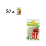 SET 50 x Fogli di gelatina (12 fogli) bio 20 g