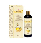 Olio di riso per capelli con rosmarino e olio di argan 200 ml - Sattva