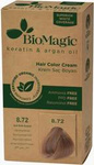 Tintura per capelli biondo chiaro beige (8.72) 250 g - Biomagic