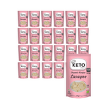 SADA 25 x Bezlepkové keto(konjakové nudle na lasagne) nudle BIO 270 g - Keto Chef (Lepší než potraviny)