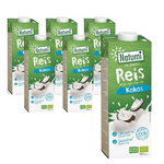 KIT 6 x bevanda di riso e cocco senza glutine e senza zucchero BIO 1l