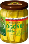 Glutenfreie geschälte und in Scheiben geschnittene Essiggurken BIO 540 ml (270 g)