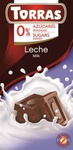 Chocolat au lait sans sucre et sans gluten 100 g - Torras