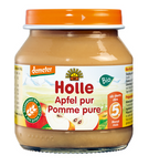 Purée de pommes sans gluten de 5 mois Demeter BIO 125 g (bocal) - Holle