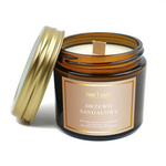 Candela di soia profumata con stoppino in legno al sandalo 120 ml - Your Candle