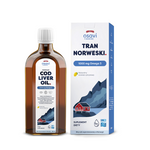 Norwegischer Lebertran Omega-3 (1000 mg) mit Zitronengeschmack, Nahrungsergänzungsmittel, 250 ml – Osavi
