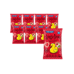 SET 8 x Patatine di mais Angelina alla fragola e alla mela, da 10 mesi, senza glutine bio 30 g