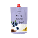 Mus owocowy jagoda płatki jaglane siemię lniane 100 g – Foods By Ann