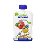 Mousse de mere - pere - afine - cereale fără zaharuri adăugate de la 6 luni bio 100 g - Freche Freunde