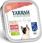 Croquettes pour chat, pâté de saumon aux algues BIO 100 g - Yarrah