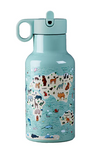 Bottiglia termica con due tappi per bambini mappa animale 350 ml - CHIC-MIC