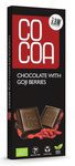 Czekolada surowa z jagodami Goji BIO 40 g – Cocoa
