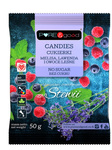 Bonbons de stévia sans sucre à la mélisse, à la lavande et aux fruits des bois 50 g - Pure&amp;Good