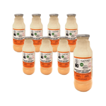 SET 8 x Probiotisches Sauerkraut und Karottensaft Bio 300 ml - Sątyrz