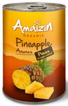 Ananas bucăți în suc propriu (conservă) BIO 400 g (240 g) – Amaizin