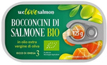 Morceaux de saumon à l'huile d'olive extra vierge BIO 125g