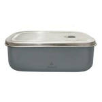 Lunchbox din oțel inoxidabil cu compartiment Dark Grey 800 ml - Chic