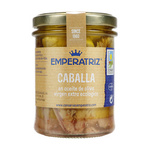 Filetti di sgombro in olio extravergine di oliva BIO 190 g (125 g) (barattolo) - Emperatriz