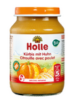 Cena senza glutine a base di zucca e pollo senza zuccheri aggiunti da 5 mesi BIO 190 g (vasetto) - Holle