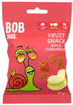 Rotolo snack mela e fragola, senza zuccheri aggiunti, senza glutine, 40 g – Bob Snail