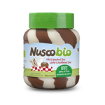 Cremă duo de alune, cacao și lapte BIO 400 g – Nuscobio