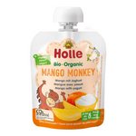 Mousse de mangue en tube (yaourt à la mangue) sans sucres ajoutés à partir de 8 mois bio 85 g - Holle