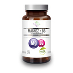 Magnézium (magnézium-citrát) + B6-vitamin étrend-kiegészítő 120 kapszula (97,5 mg + 1,4 mg)