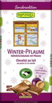 Cioccolato invernale al latte alle prugne BIO 80 g