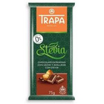 Chocolat au lait aux noisettes avec stévia 75 g