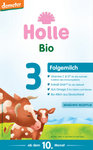 Latte vaccino di proseguimento 3 per lattanti a partire da 10 mesi Demeter bio 600 g - Holle.