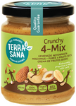 Crema de nuci Crunchy mix (4 nuci) bio 250 g - Terrasana