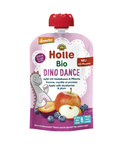 Mousse Dinosauro Danzante (mela-mirtillo-prugna) senza zuccheri aggiunti senza glutine Biologico 100 g – Holle