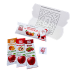 SMAKOŁYKI OD ŚWIĘTEGO MIKOŁAJA (3 OWOCOWE PRZEKĄSKI + TATUAŻ) 48 g - PORCJA DOBRA (EDYCJA ŚWIĄTECZNA)