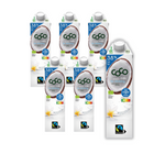 SET 6 x Kokosnussmilch - Kokosnussmilch zum Trinken 3,8 % Fettfrei Ohne Zuckerzusatz Fair Trade Bio 1 l - Coco (Dr Martins)