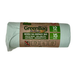 Pytle na bio a směsný odpad (kompostovatelné a biologicky rozložitelné) 12 l 15 ks - FROGGY (GREENBAG)