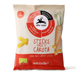 Gluténmentes kukorica és sárgarépa chips hozzáadott cukor nélkül 12 hónapos bio 15 g - Alce Nero