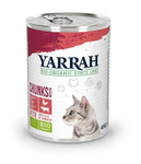 Croquettes pour chat poulet et bœuf en morceaux avec tomate et ortie bio 405 g - Yarrah