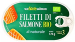 File de somon în marinată naturală BIO 170g/100g