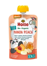 Mousse de piersici - banane - caise - spelta într-un tub fără adaos de zaharuri de la 8 luni Demeter BIO 100 g - Holle