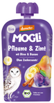 Mousse di prugna - pera - mela - banana - cannella senza zuccheri aggiunti Demeter Bio 100 g - Mogli